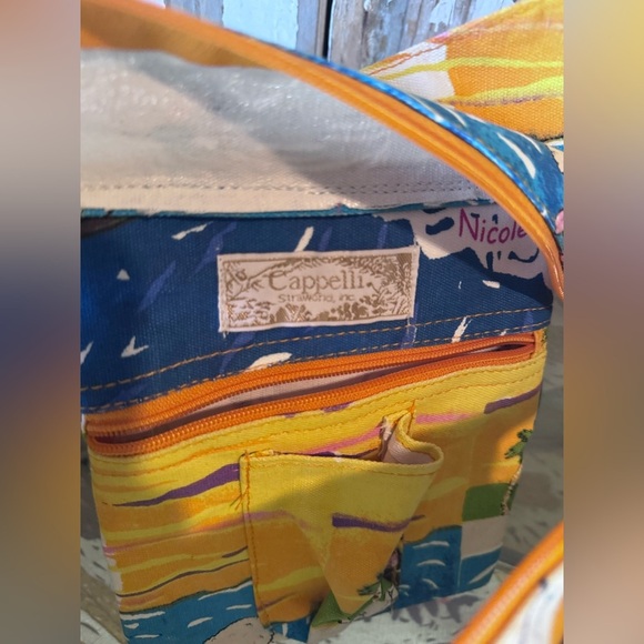 Nicole Rubel Cappelli Surfing Dogs Beach Tote Vintage - Picture 9 of 9